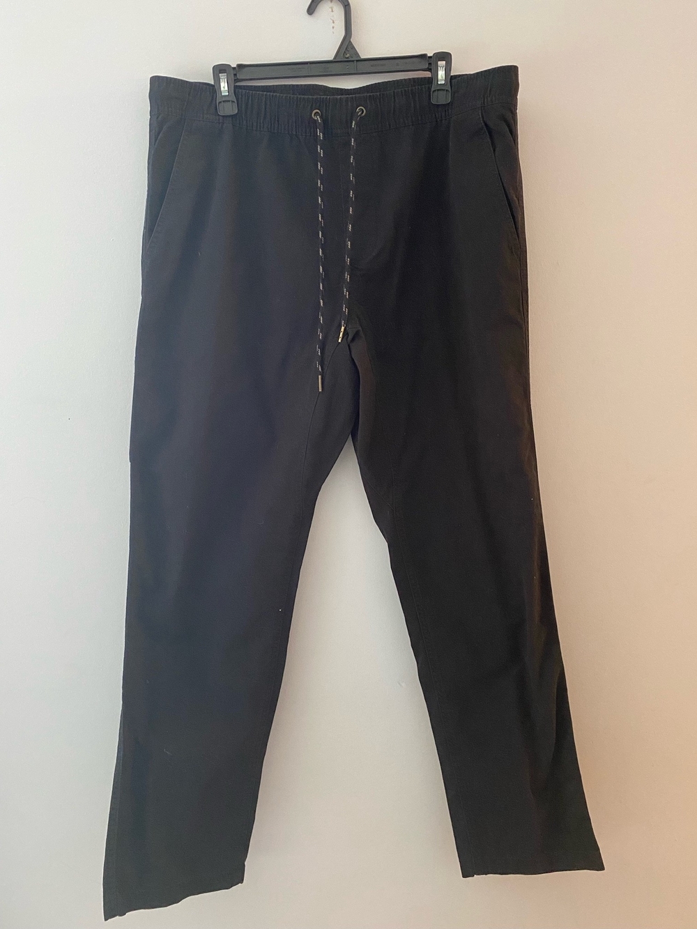 Men's Black Drawstring Casual Pants